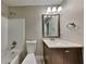 Updated bathroom with a vanity and a shower/tub combo at 2065 Arbor Forest Sw Dr, Marietta, GA 30064