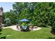 Relaxing backyard oasis with a pool, patio, and lush landscaping at 830 Camden Park Ne Ct, Atlanta, GA 30342