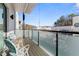 Private balcony with wicker chairs and city views at 1494 Red Fox Ne Dr # D, Atlanta, GA 30306