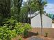 Side of house showing deck and solar panels on the roof at 135 Cedarwood Ln, Roswell, GA 30075