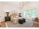 Main bedroom showcases decor including high ceilings and large windows at 135 Cedarwood Ln, Roswell, GA 30075