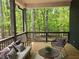 Cozy porch with comfortable seating, perfect for enjoying nature views at 135 Cedarwood Ln, Roswell, GA 30075
