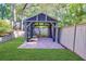 Backyard patio with pergola and playset at 1393 Lanier Ne Pl, Atlanta, GA 30306