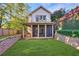 House backyard with screened porch at 1393 Lanier Pl, Atlanta, GA 30306