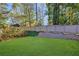 Large backyard with retaining wall at 1393 Lanier Ne Pl, Atlanta, GA 30306