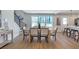 Dining area with hardwood floors, light walls and a modern dining table at 3463 Victoria St, Atlanta, GA 30337