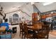 Open concept dining room with wooden table and chairs at 1275 Poole Bridge Rd, Hiram, GA 30141