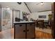 Kitchen with island and access to deck at 1275 Poole Bridge Rd, Hiram, GA 30141