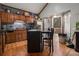 Kitchen with wood cabinets and stainless steel appliances at 1275 Poole Bridge Rd, Hiram, GA 30141