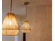 Stylish light fixtures with woven shades add warmth at 404 Granville Ct, Atlanta, GA 30328
