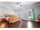 Large bedroom with hardwood floors and plenty of natural light at 121 Harmony Oaks Trl, Canton, GA 30115