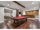 Basement game room with pool table and bar at 5905 Kayron Dr, Atlanta, GA 30328