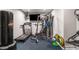 Home gym featuring treadmill, weight machine, and punching bag at 5905 Kayron Dr, Atlanta, GA 30328