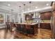 Modern kitchen with stainless steel appliances and a large island at 5905 Kayron Dr, Atlanta, GA 30328