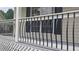 Stylish black metal railing on the front porch at 2477 Briar Valley Way, Dacula, GA 30019