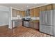 Updated kitchen features stainless steel appliances and granite countertops at 1705 Monroe Ne Dr # B05, Atlanta, GA 30324