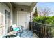 Private balcony with tiled floor and outdoor seating at 3047 Lenox Ne Rd # 1108, Atlanta, GA 30324