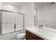 Clean bathroom with a shower/tub combo and modern vanity at 3047 Lenox Ne Rd # 1108, Atlanta, GA 30324