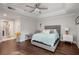 Main bedroom with hardwood floors and private access to patio at 3047 Lenox Ne Rd # 1108, Atlanta, GA 30324