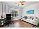 Home office featuring hardwood floors and built-in window seat at 3047 Lenox Ne Rd # 1108, Atlanta, GA 30324