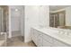 Double vanity bathroom with a shower and separate tub at 3136 Mercer University Dr # 6, Chamblee, GA 30341