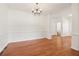 Formal dining room features hardwood floors and crown molding at 3136 Mercer University Dr # 6, Chamblee, GA 30341