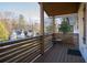 Modern front porch with wooden railings and a view of the neighborhood at 679 Montevista St, Atlanta, GA 30310