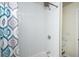 Updated shower with subway tile and new fixtures at 679 Montevista St, Atlanta, GA 30310