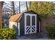 Ample storage shed with double doors in backyard at 679 Montevista St, Atlanta, GA 30310