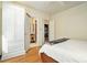 Bedroom with hardwood floors and ensuite bathroom at 824 Amsterdam Ne Ave, Atlanta, GA 30306