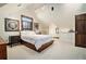 Bright bedroom with vaulted ceiling and wood floors at 824 Amsterdam Ne Ave, Atlanta, GA 30306