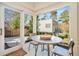 Bright breakfast nook with glass doors leading to backyard at 824 Amsterdam Ne Ave, Atlanta, GA 30306