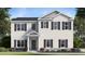 Two-story house with neutral siding, dark shutters, and landscaping at 279 Friendship Oak Way, Hampton, GA 30228