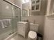 Modern bathroom with walk-in shower, toilet and vanity at 51 Peachtree Memorial Nw Dr # 4, Atlanta, GA 30309