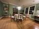 Formal dining room featuring hardwood floors and a unique light fixture at 51 Peachtree Memorial Nw Dr # 4, Atlanta, GA 30309