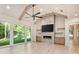 Gathering room with fireplace and built-in shelving at 427 Jon Scott Dr, Alpharetta, GA 30009