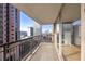 City view from balcony with metal railing and cityscape in background of condo at 620 Peachtree Ne St # 1412, Atlanta, GA 30308