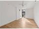 Bright bedroom with hardwood floors and large window at 620 Peachtree Ne St # 1412, Atlanta, GA 30308