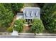 Housetop view showing a two story house and driveway at 12 Spruce Ne St, White, GA 30184