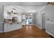 Modern kitchen with stainless steel appliances and granite counters at 12 Spruce Ne St, White, GA 30184