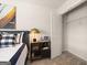 Bedroom with closet and nightstand, nautical theme at 4264 Sw Notting Hill Dr # 29, Atlanta, GA 30331