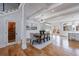 Bright dining room with hardwood floors and modern chandelier at 2571 Sharondale Ne Dr, Atlanta, GA 30305
