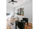 Bright office features hardwood floors, large window, and stylish furniture at 2571 Sharondale Ne Dr, Atlanta, GA 30305