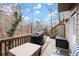 Private deck overlooking a wooded area, perfect for grilling at 5029 David Pl, Smyrna, GA 30082
