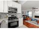 Modern kitchen with stainless steel appliances at 5029 David Pl, Smyrna, GA 30082