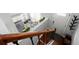 View of stairs leading to kitchen and living area at 5029 David Pl, Smyrna, GA 30082