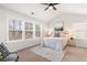 Bright bedroom with carpeted floor and large windows at 164A Goshen Ln, Woodstock, GA 30188