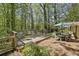 Spacious deck with patio furniture and brick patio at 4750 Rebel Trl, Atlanta, GA 30327