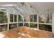 Sunroom offering hardwood floors and abundant natural light at 4750 Rebel Trl, Atlanta, GA 30327