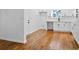 Modern kitchen with hardwood floors and white shaker cabinets at 1273 Oakland Sw Ter, Atlanta, GA 30310